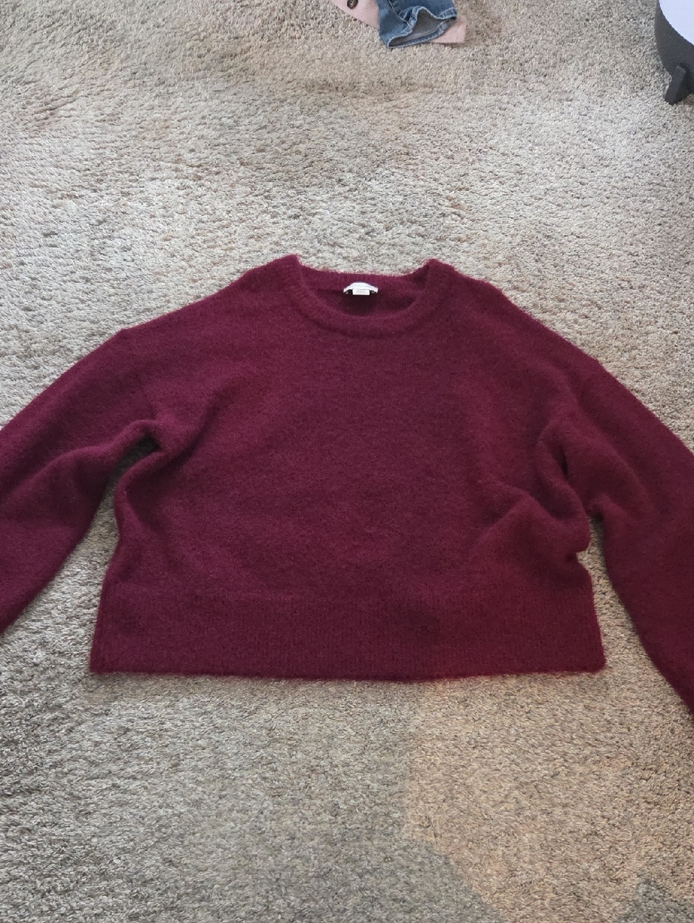Calvin Klein Jeans Crewneck Sweater in Wine
